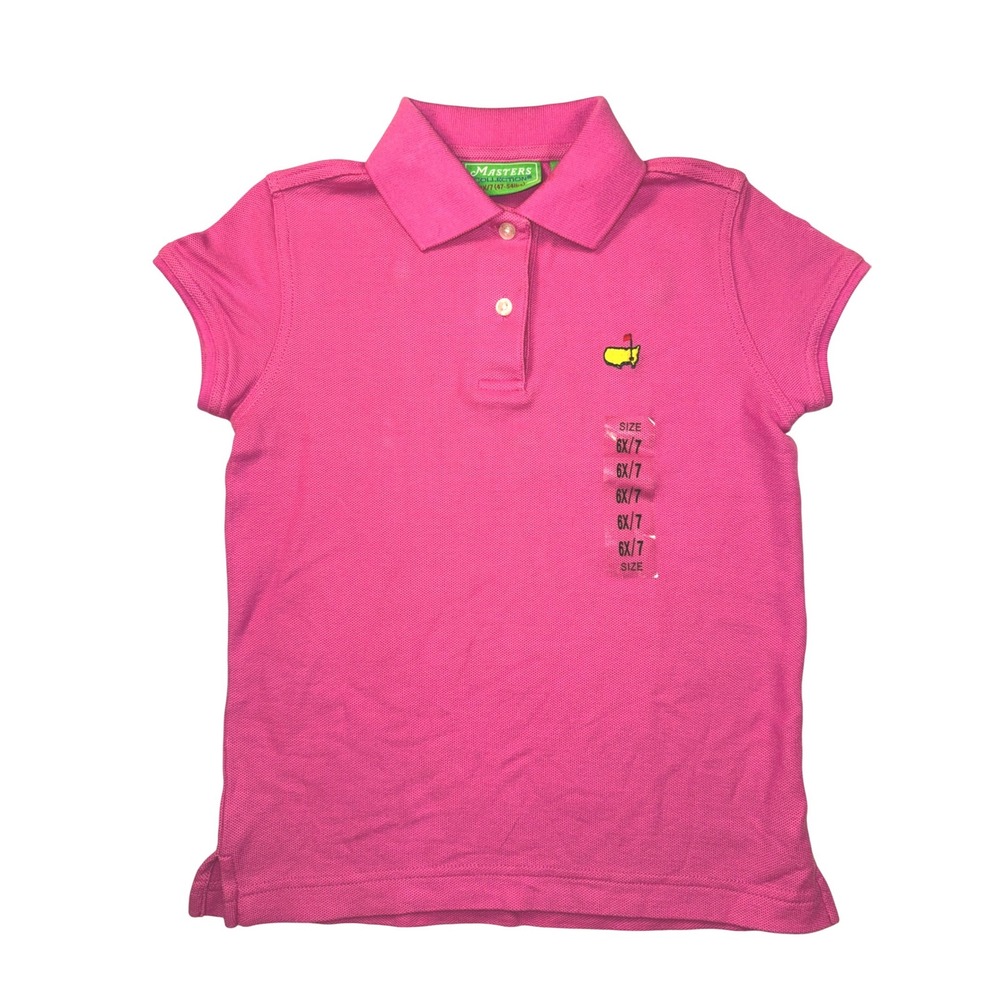 Masters Collection Girls Pink Cotton Pique Polo Shirt Size 6X/7 NEW